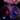 Decorative lighting fixtures on a stone wall with colorful lights.