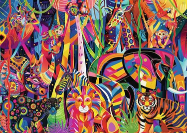 Jewelled Jungle 500 Piece Puzzle (Large Format)