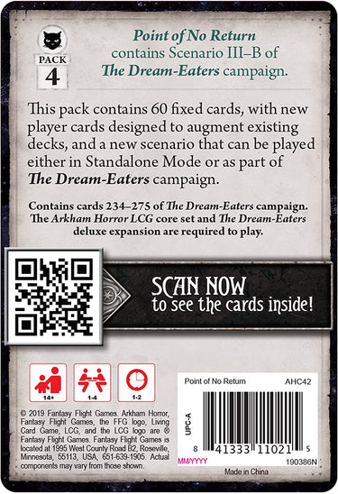 Arkham Horror (TCG) Mythos Pack: Point of No Return